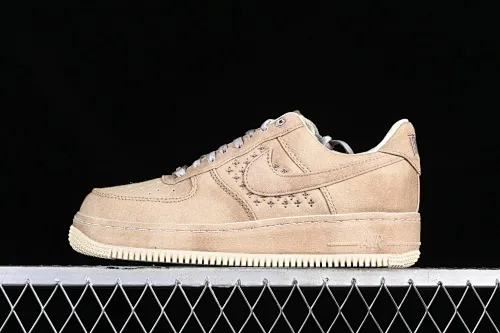 All categories Nk Air Force 1 Air Force series Nk Air Force 1 Low Air Force low top Pure original Nk Air Force 1'07 Low "Nai Ke Cha" Tea theme Longjing tea Air Force 1 low top casual sneakers DV4246-211
